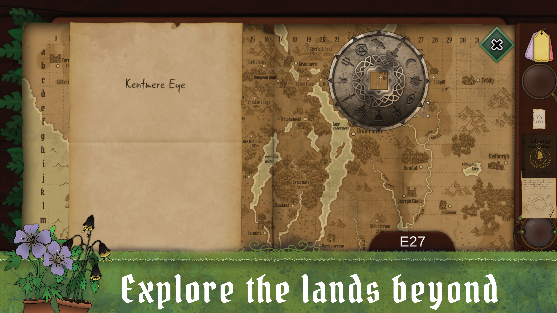 Nastrojowa mapa Undermere z lasami, bagnami i górami